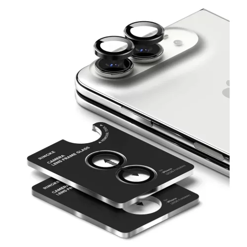  Apple iPhone Duo Ringke Camera Frame Protector kameravédő, fekete, -8800380464377 3 kép