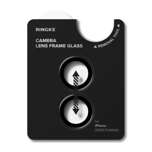  Apple iPhone Duo Ringke Camera Frame Protector kameravédő, fekete, -8800380464377 4 kép