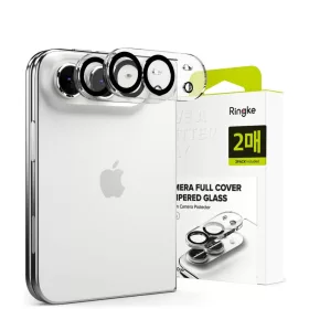    Apple iPhone Duo Ringke Camera Full Cover 9H edzett üveg kameravédő, fekete, 2 db