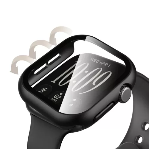  Apple Watch 12 (46 mm) Tech-Protect Defense tok, 2 darabos, fekete é-5906302399055 5 kép