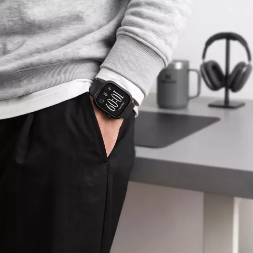  Apple Watch 12 (46 mm) Tech-Protect Defense tok, 2 darabos, fekete é-5906302399055 10 kép