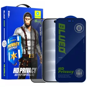  iPhone 18 Pro Blueo betekintésgátló védőüveg, fekete, 5 db-6934663782710 1 kép
