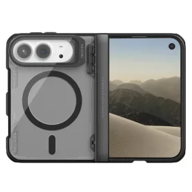    iPhone Duo Nillkin Iceblade Prop Magnetic fekete tok átlátszó fekete lencsevédővel