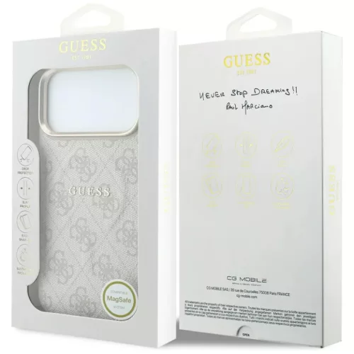  iPhone 18 Pro / iPhone 17 Pro Guess 4G dombornyomott, gyűrűs MagSaf-3666339680015 7 kép