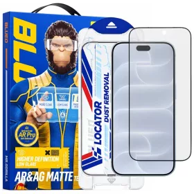  iPhone 18 Pro fekete Blueo tükröződéscsökkentő matt kijelzővé-6934663783212 1 kép