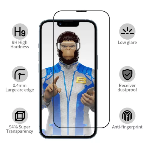  iPhone 18 Pro fekete Blueo tükröződéscsökkentő matt kijelzővé-6934663783212 6 kép
