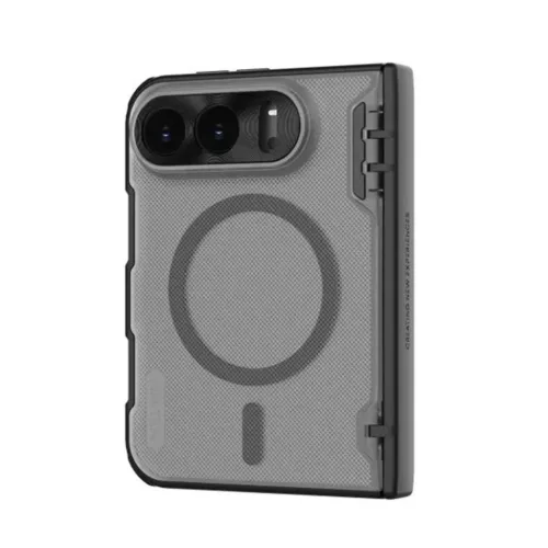  iPhone Duo átlátszó fekete Nillkin Super Frosted Shield Fold mágn-6902048314795 3 kép