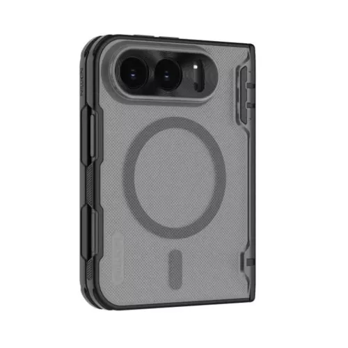  iPhone Duo átlátszó fekete Nillkin Super Frosted Shield Fold mágn-6902048314795 5 kép