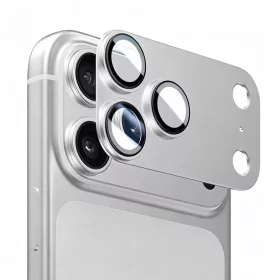  iPhone 17 Pro ezüst Blueo egybeépített fém kameravédő üvegfól-6934663783717 1 kép
