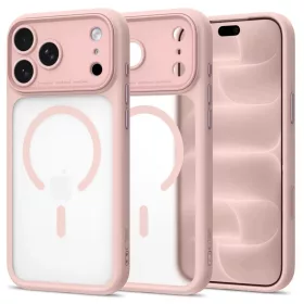    Apple iPhone 17 Pro Max / 18 Pro Max matt rózsaszín Tech-Protect MagPeak MagSafe CC tok