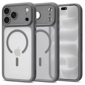    Apple iPhone 17 Pro / 18 Pro matt titán Tech-Protect MagPeak MagSafe CC tok