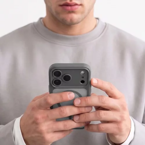  Apple iPhone 17 Pro / 18 Pro matt titán Tech-Protect MagPeak MagSafe-5906302399680 7 kép