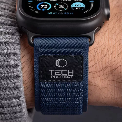  Apple Watch 8/9/10/11/12/SE/Ultra (44/45/46/49 mm) sötétkék-naranc-5906302399161 8 kép