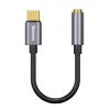 Baseus L54 USB Type-C - 3.5mm jack audio adapter kábel szürke (CATL5-6953156297852 1 kép