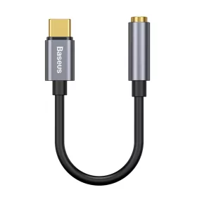 Baseus L54 USB Type-C - 3.5mm jack audio adapter kábel szürke (CATL5-6953156297852 1 kép