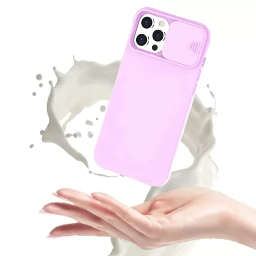 iPhone 12 Pro Max Nexeri Szilikon tok kameralencse védővel lila-5904161109303 3 kép