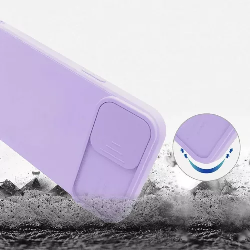iPhone 12 Pro Max Nexeri Szilikon tok kameralencse védővel lila-5904161109303 4 kép
