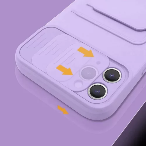 iPhone 12 Pro Max Nexeri Szilikon tok kameralencse védővel lila-5904161109303 8 kép