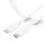 Tactical 016 Smooth Thread kábel USB Type-C - Lightning 0.3m fehér