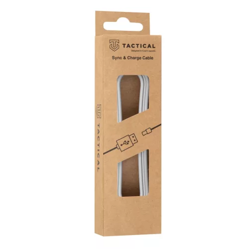 Tactical 016 Smooth Thread kábel USB Type-C - Lightning 0.3m fehér-8596311153051 2 kép