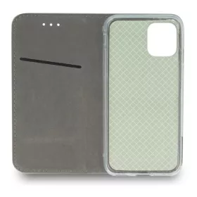 iPhone 13 Pro Mágneses Eco bőr fliptok burgundy színben-5900495937728 2 kép