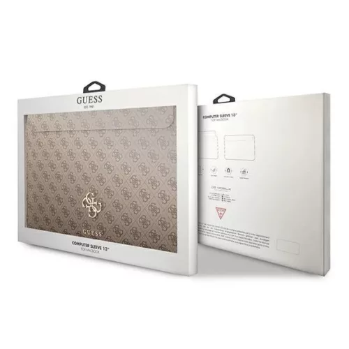 Guess 4G Sleeve 13'' laptop táska barna színben (GUCS13G4GFBR)-3666339005382 5 kép