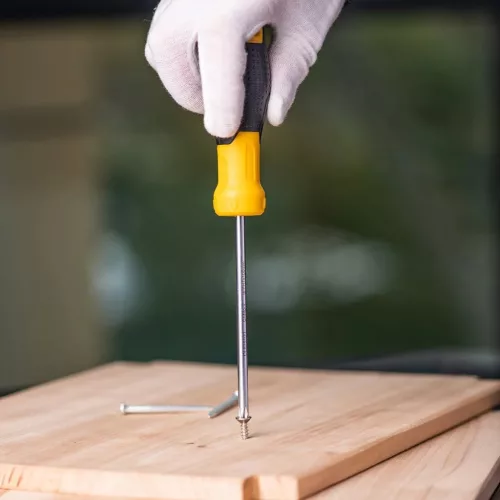 Deli Tools EDL635100 csillagfejű csavarhúzó PH1x100mm (sárga)-6973107486753 5 kép