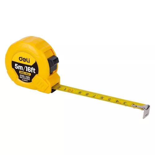 Deli Tools EDL9005Y mérőszalag 5m/19mm-6973107486982 8 kép