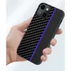 iPhone 13 Pro Max Tel Protect Carbon Tok Fekte / Kék Csík-5900217885344 2 kép