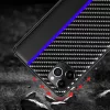 iPhone 13 Pro Max Tel Protect Carbon Tok Fekte / Kék Csík-5900217885344 3 kép