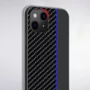 iPhone 13 Pro Max Tel Protect Carbon Tok Fekte / Kék Csík-5900217885344 4 kép
