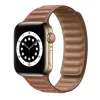 Apple Watch 4/5/6/7/8/SE/Ultra (42/44/45/49mm) barna Loop Leather bőr-1200000028926 3 kép