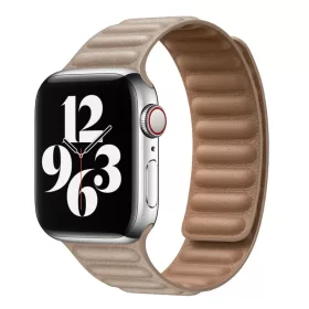 Apple Watch 4/5/6/7/8/SE/Ultra (42/44/45/49mm) khaki Loop Leather bőr-1200000028928 3 kép
