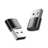 Joyroom Adapter USB-A - USB Type C fekete (S-H152)
