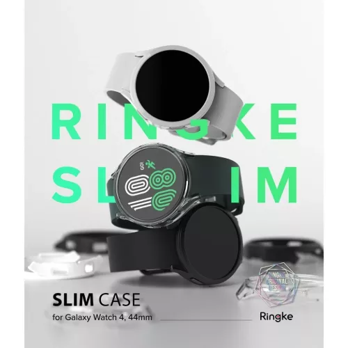 Samsung Galaxy Watch 4 44 mm Ringke Slim tok 2x átlátszó/fekete-8809818847829 2 kép