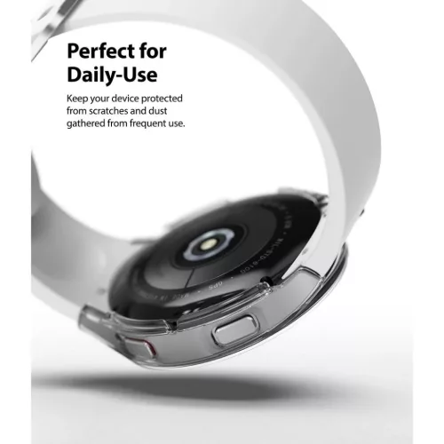 Samsung Galaxy Watch 4 44 mm Ringke Slim tok 2x átlátszó/fekete-8809818847829 3 kép