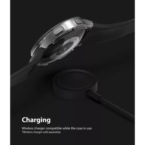 Samsung Galaxy Watch 4 44 mm Ringke Slim tok 2x átlátszó/fekete-8809818847829 6 kép