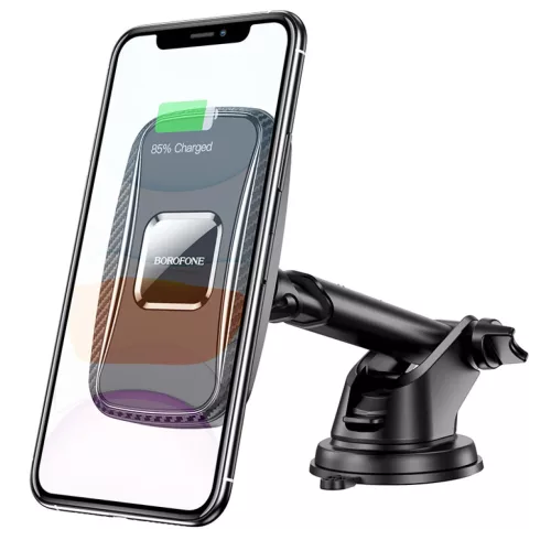 Borofone BH35 Mágneses autós telefontartó és Vezeték nélküli Qi-6931474735898 2 kép