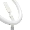 30cm LED 12'' asztali körfény, ringlight és telefontartó fehér On-5903396124587 8 kép