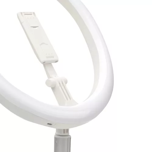 30cm LED 12'' asztali körfény, ringlight és telefontartó fehér On-5903396124587 8 kép