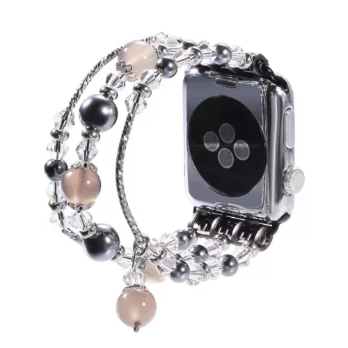 Apple Watch 4/5/6/7/8/SE (38/40/41mm) karkötő formájú fém órasz�- 3 kép