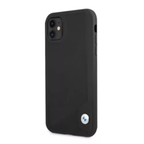  iPhone 11 BMW Leather Deboss bőrtok fekete (BMHCN61RCDPK)-3666339011741 1 kép
