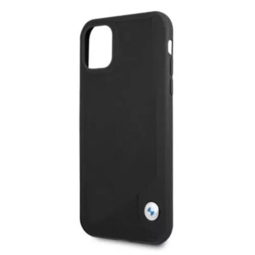  iPhone 11 BMW Leather Deboss bőrtok fekete (BMHCN61RCDPK)-3666339011741 3 kép