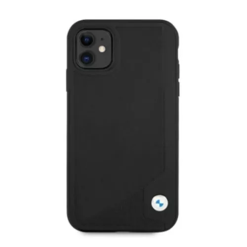  iPhone 11 BMW Leather Deboss bőrtok fekete (BMHCN61RCDPK)-3666339011741 4 kép