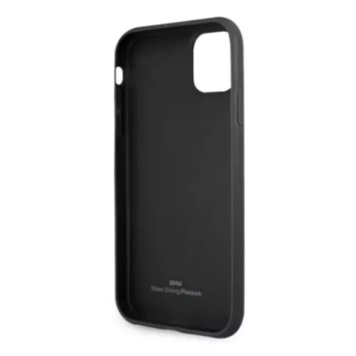  iPhone 11 BMW Leather Deboss bőrtok fekete (BMHCN61RCDPK)-3666339011741 8 kép