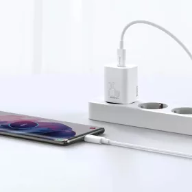 Baseus Super Si 1C gyors töltő fali adapter USB Type C 25W fehér-6932172603731 1 kép