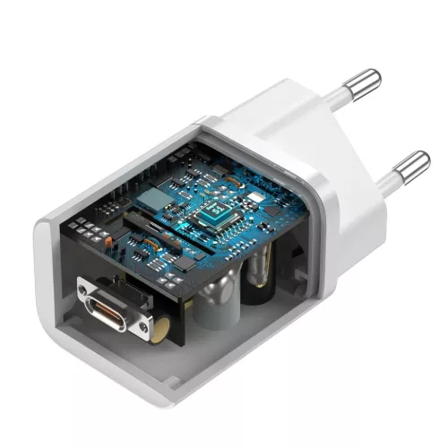 Baseus Super Si 1C gyors töltő fali adapter USB Type C 25W fehér-6932172603731 5 kép