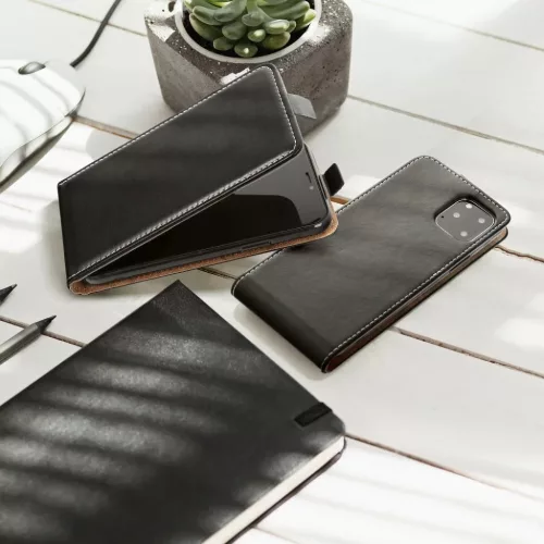 Samsung A53 5G Slim Flexi Fresh függőlegesen nyíló fliptok fekete-5903396144998 2 kép