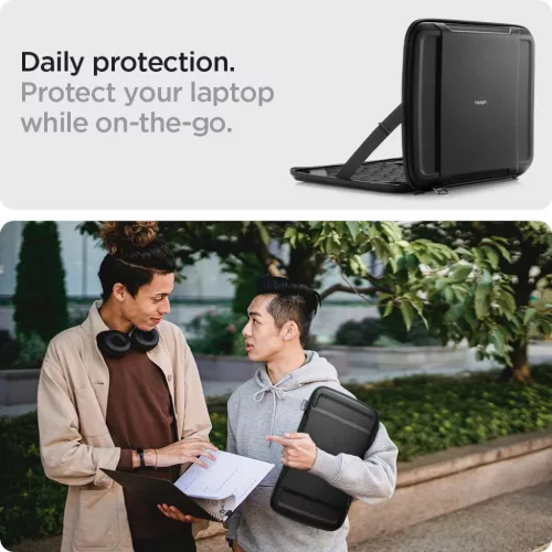 Spigen Rugged Armor Pouch Pro laptop tok 13''-14'' fekete-8809811858433 2 kép