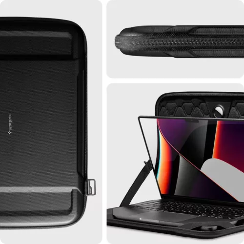 Spigen Rugged Armor Pouch Pro laptop tok 13''-14'' fekete-8809811858433 4 kép